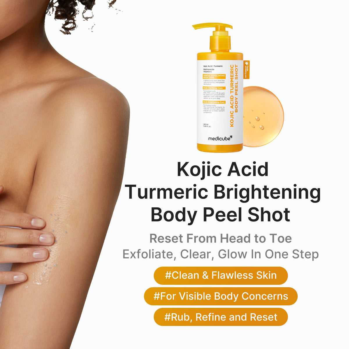 Kojic Acid Turmeric Body Peel Shot Q6