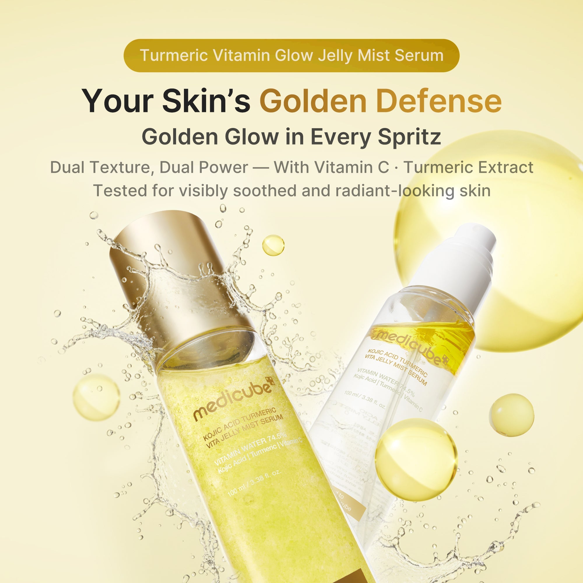 Kojic Acid Turmeric Vitamin Gold Jelly Mist Serum E9