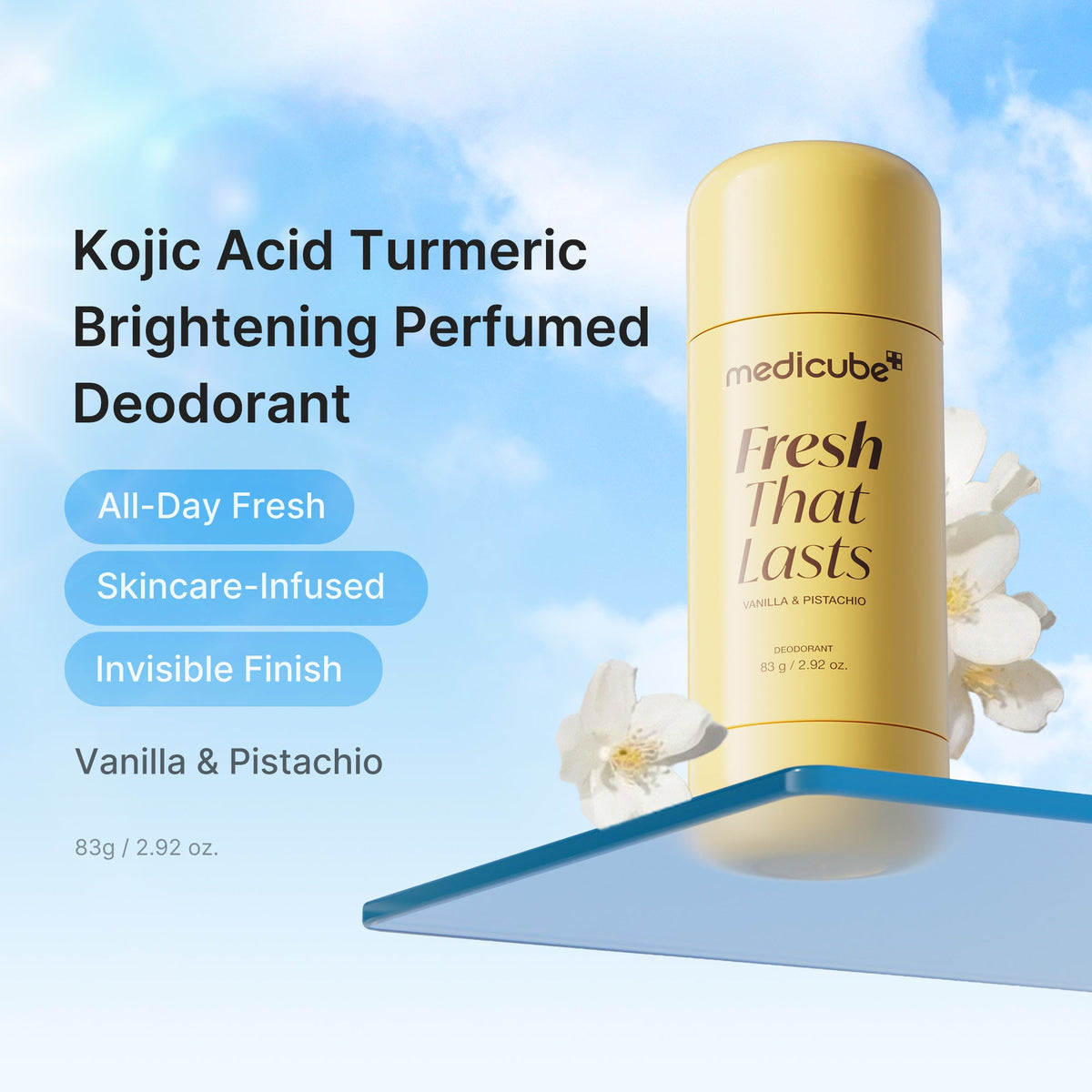 Kojic Acid Brightening Deodorant (Vanilla & Pistachio) N1