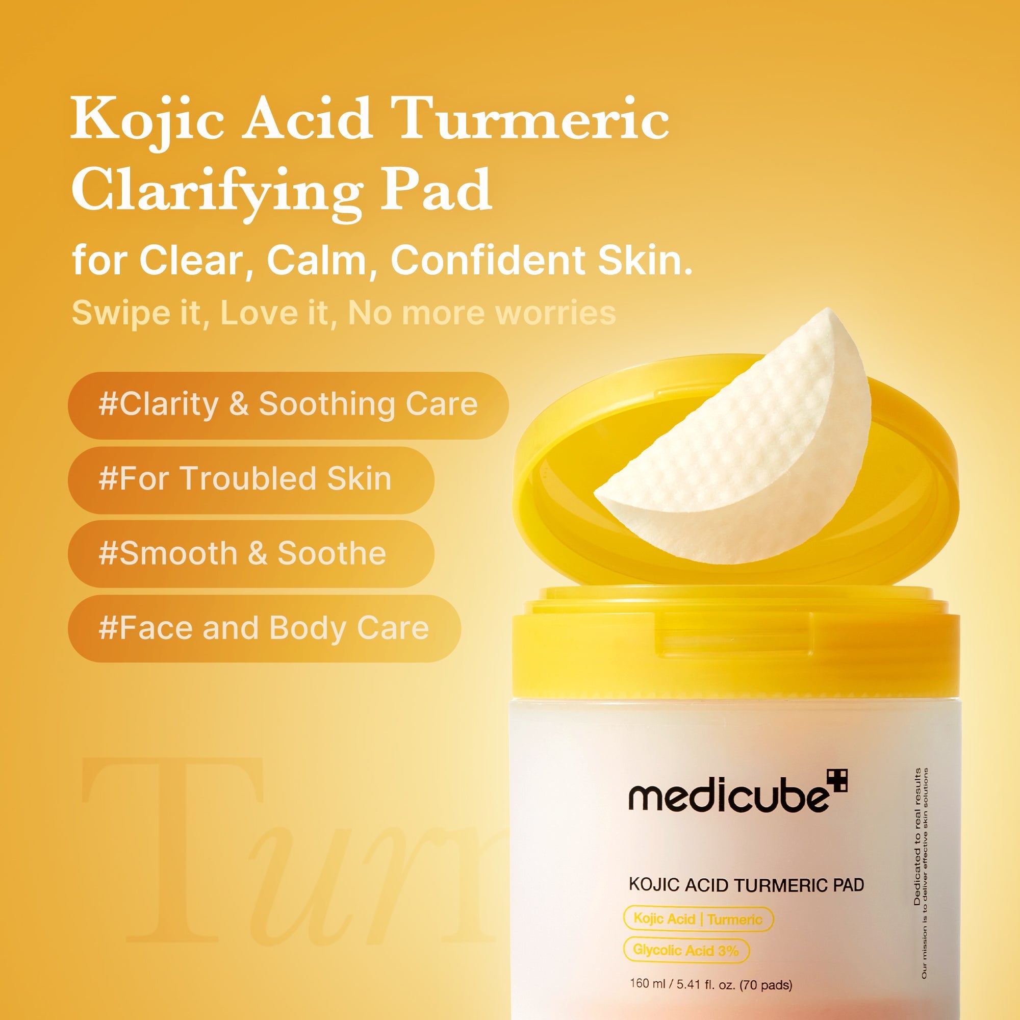 Kojic Acid Tumeric Toner Pad R7