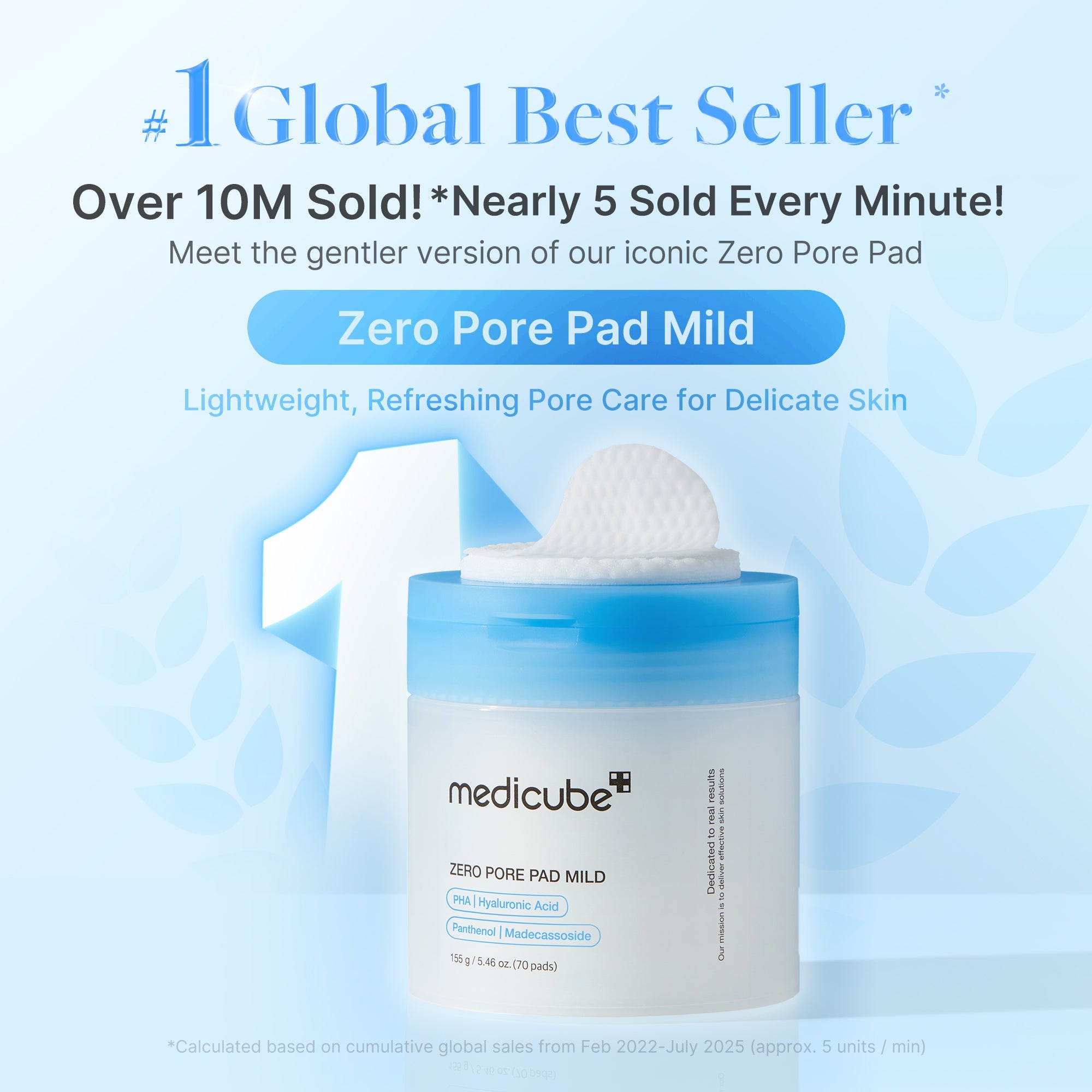 Zero Pore Madecassoside Pads (Mild) E2