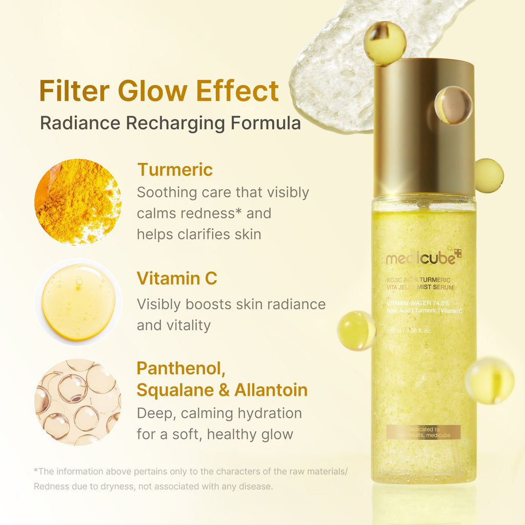 Kojic Acid Turmeric Vitamin Gold Jelly Mist Serum E9