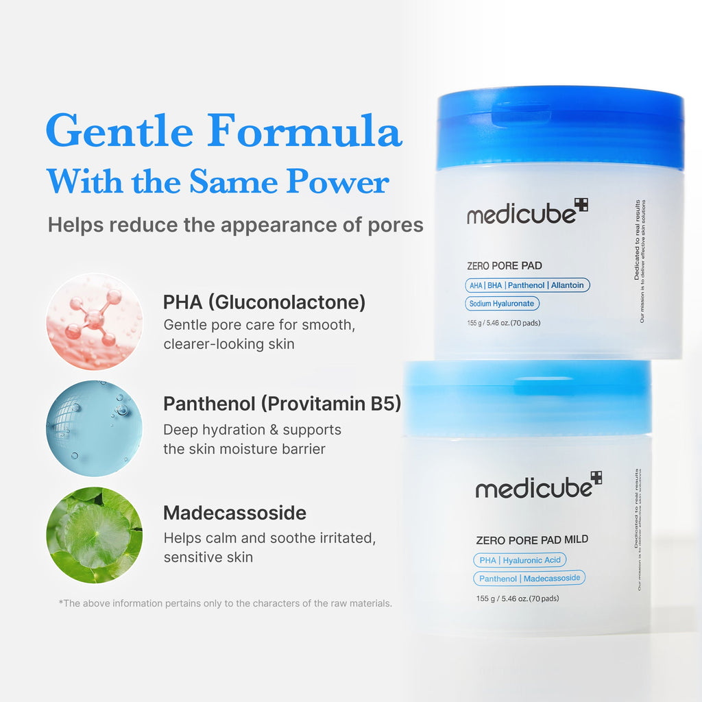 Zero Pore Madecassoside Pads (Mild) E2
