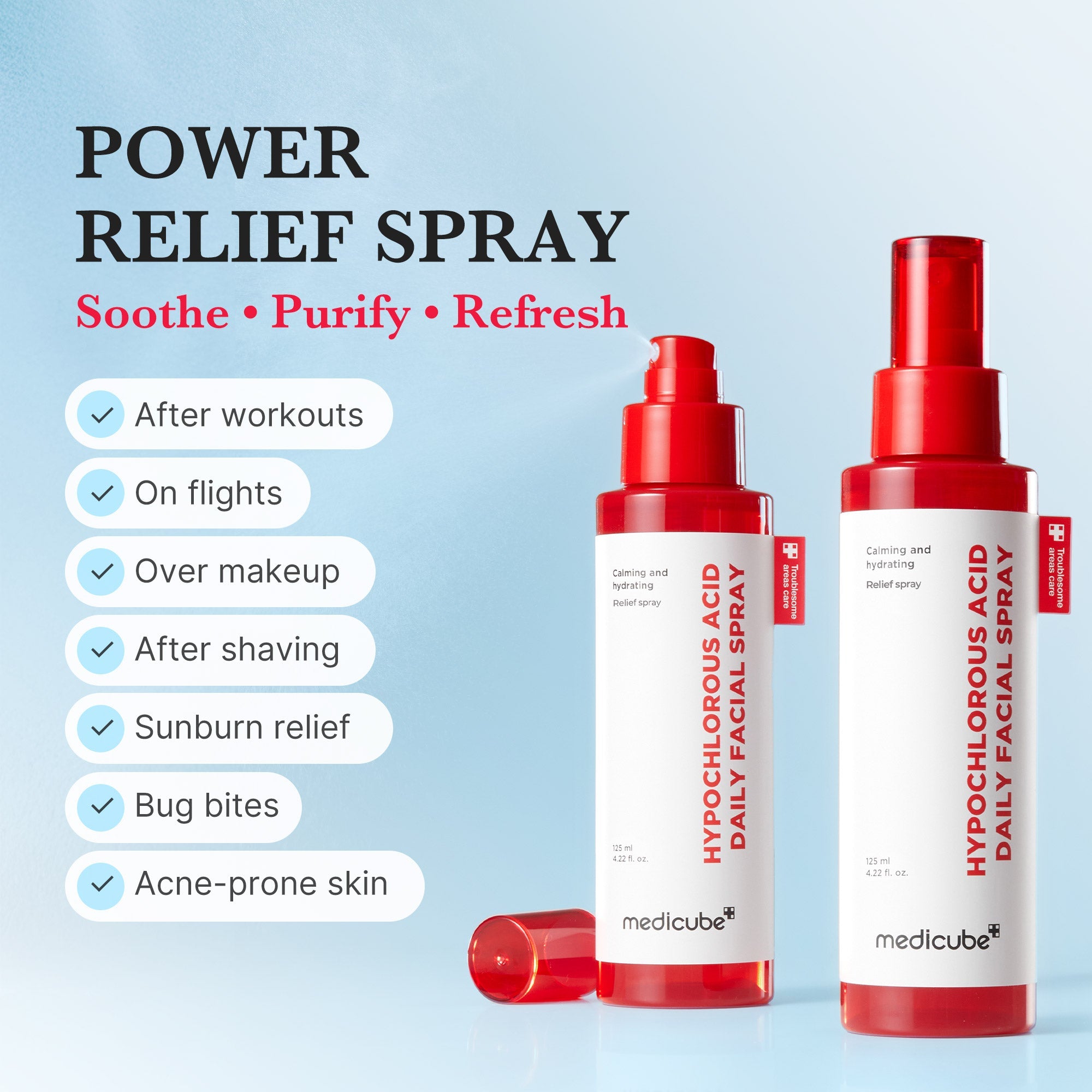 Hypochlorous Acid Power Soothing Spray X9