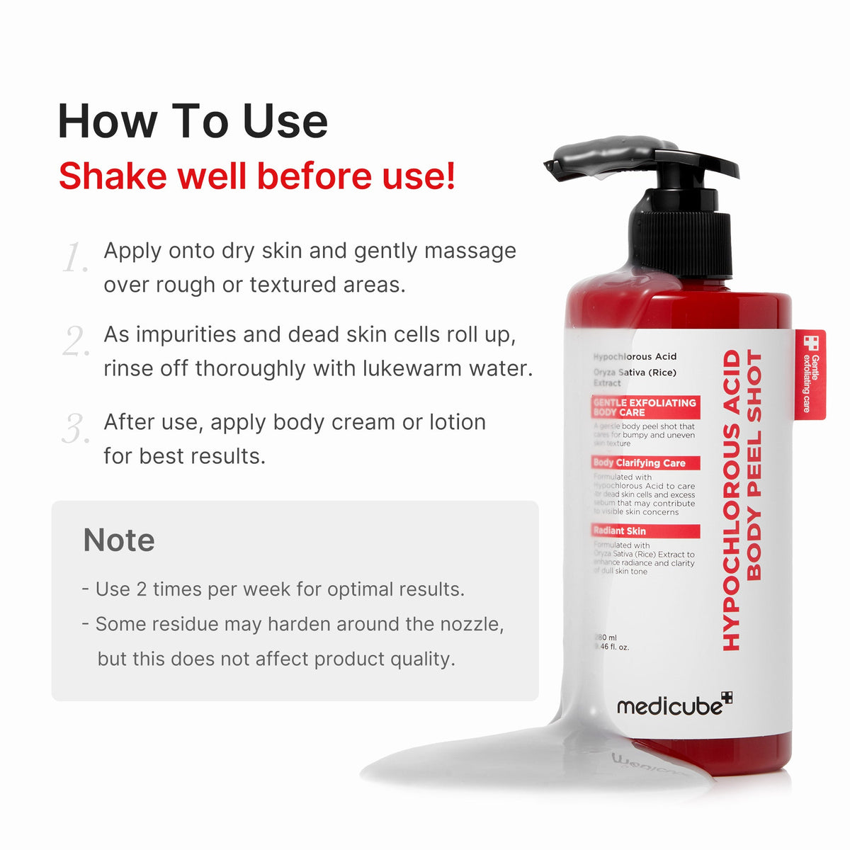 Hypochlorous Acid Rice Body Peel Shot D4