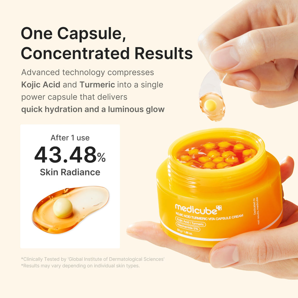 Kojic Acid Turmeric Vita Capsule Cream W3