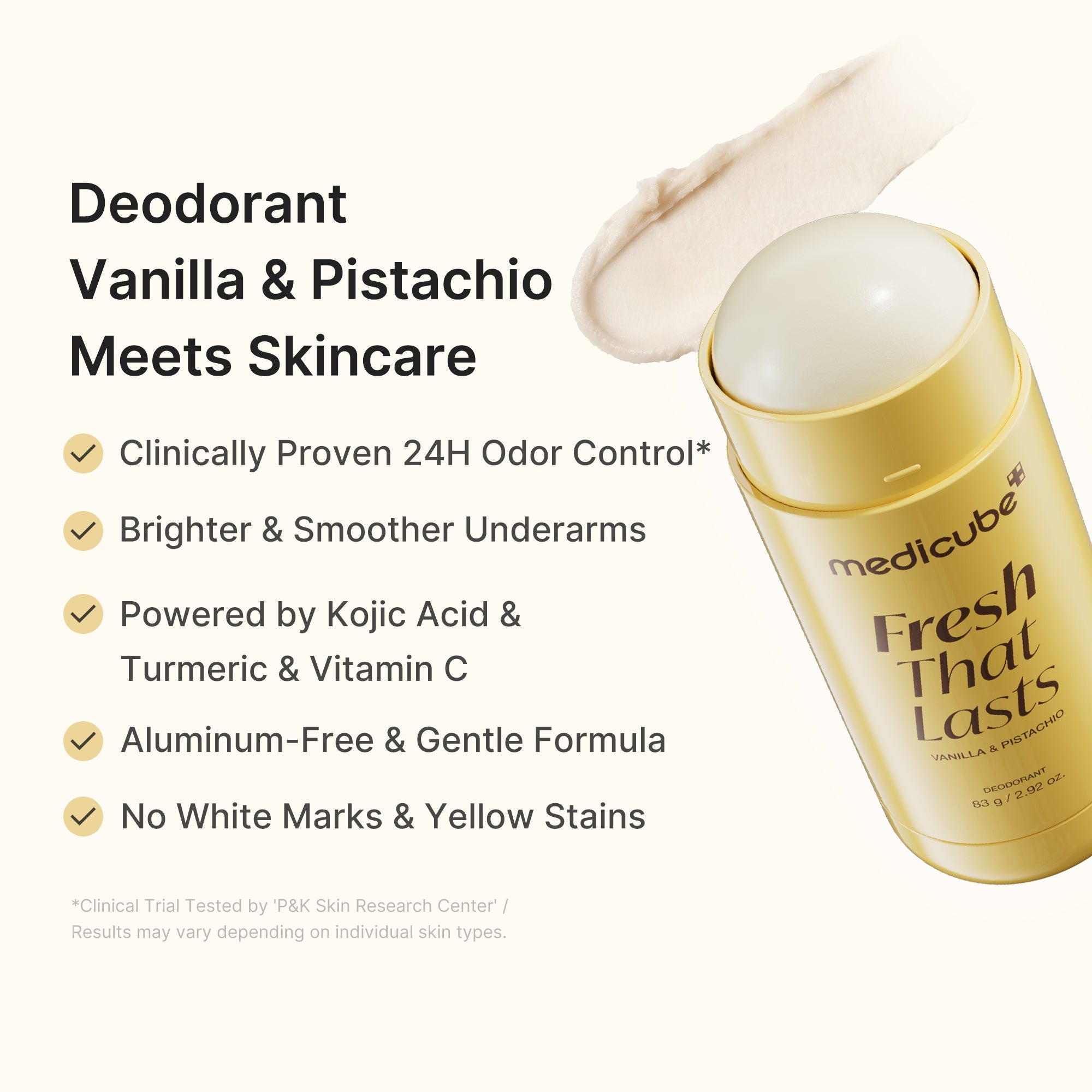 Kojic Acid Brightening Deodorant (Vanilla & Pistachio) Y7