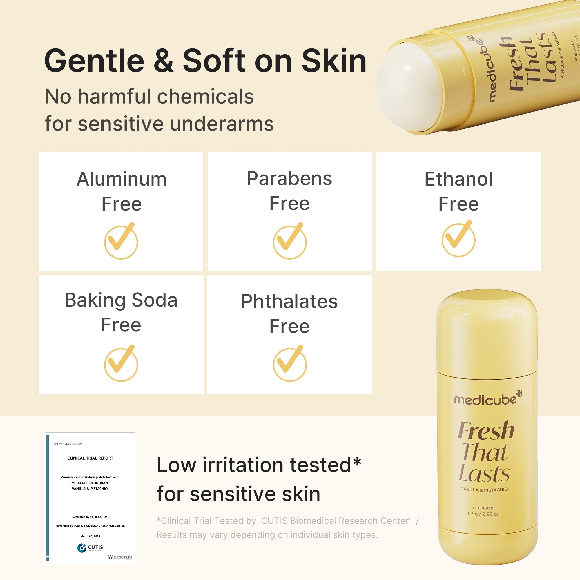 Kojic Acid Brightening Deodorant (Vanilla & Pistachio) N1