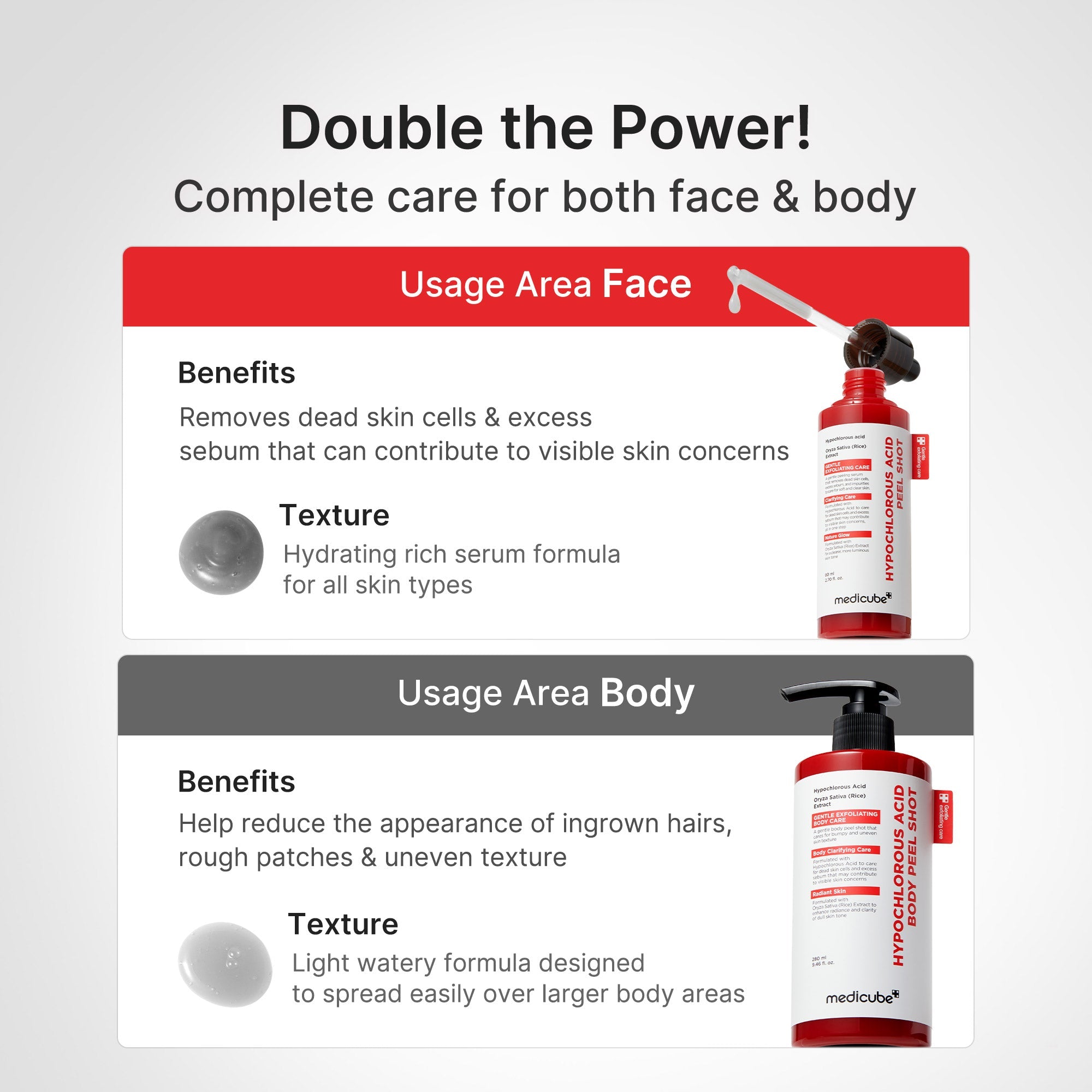 Hypochlorous Acid Rice Body Peel Shot D4