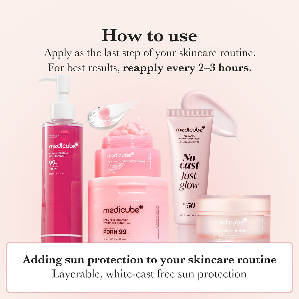No Cast Just Glow Collagen Sunscreen W5