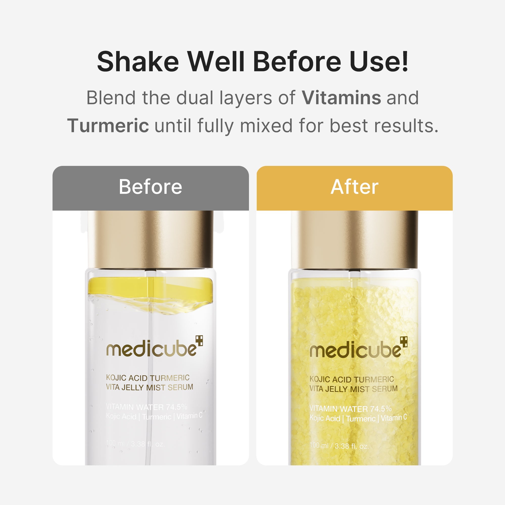 Kojic Acid Turmeric Vitamin Gold Jelly Mist Serum E9