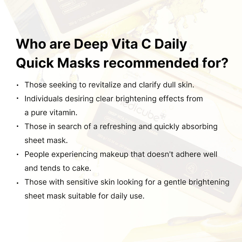 Deep Vita C Daily Quick Masks N3