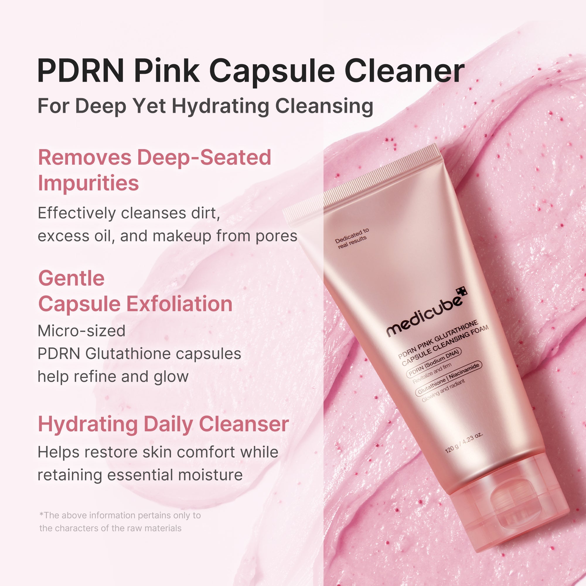 PDRN Pink Glutathione Capsule Foam Cleanser S4