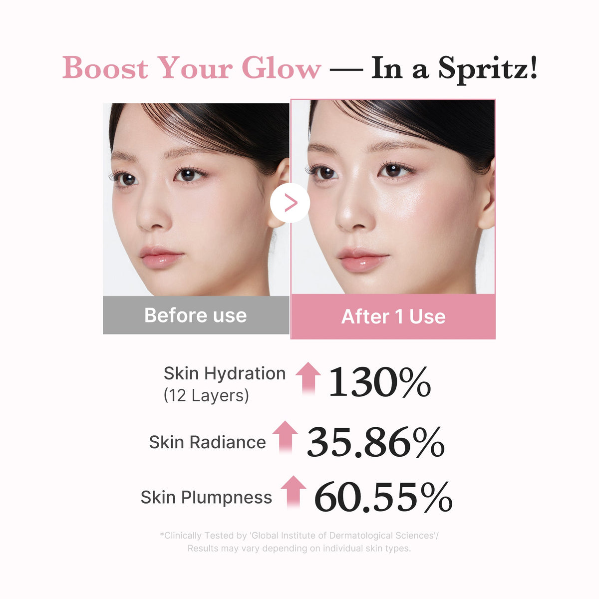 PDRN Pink Collagen Glow Jelly Mist Serum E9