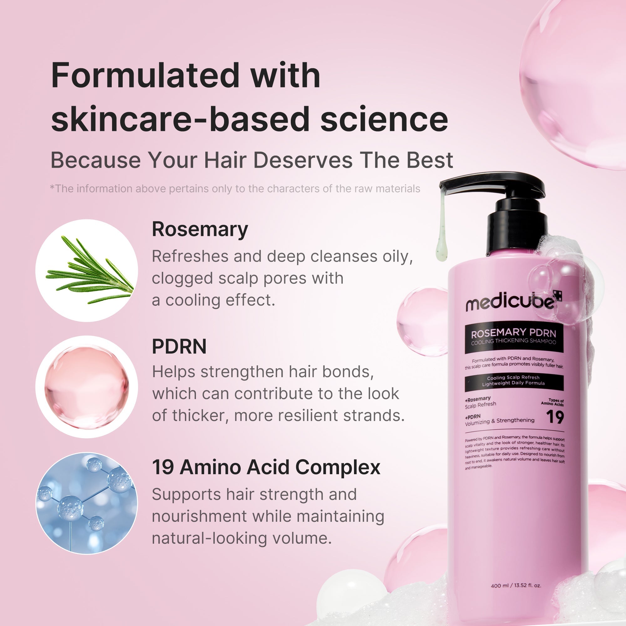 Rosemary PDRN Cooling Thickening Shampoo R1